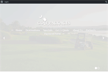 Tablet Screenshot of golfpackagesofsc.com